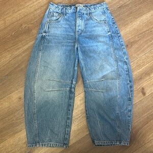 Free People Barrel Jeans